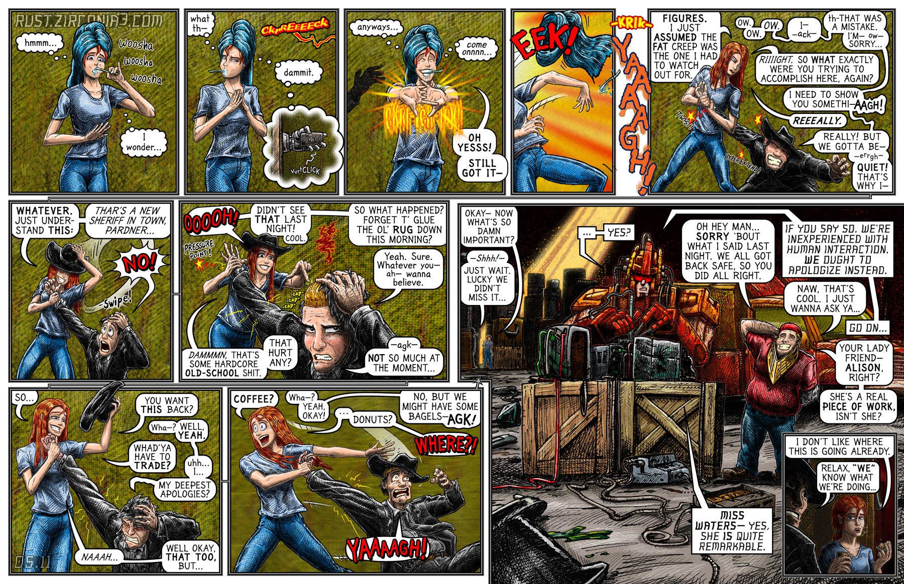 "no, not glue... ...magnets."